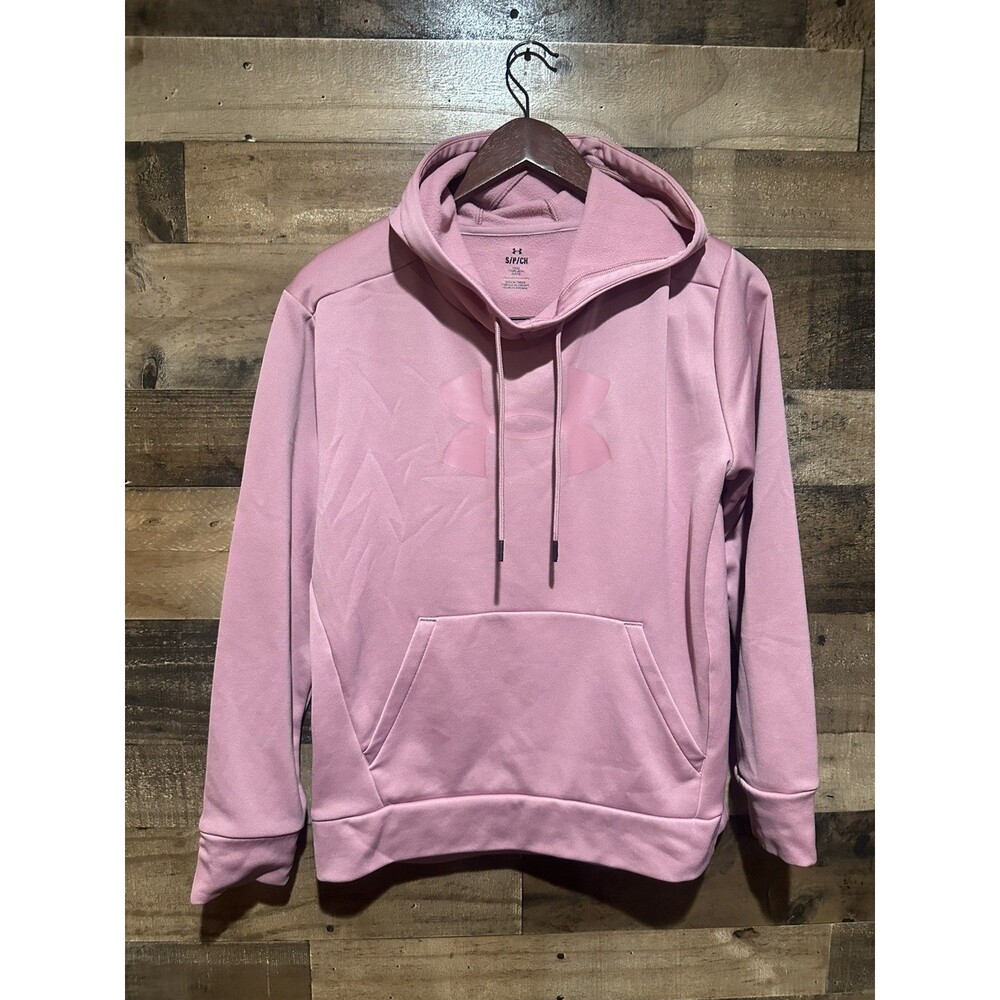 Under Armour Womens Loose Small Mauve Sweatshirt Hoodie